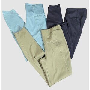 All In Motion XS High-Waist Active Leggings Bundle 3-Pack Green/Blue/Black Women